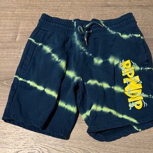 Ripndip Men’s Tie-Dye Shorts - Navy and Lime
